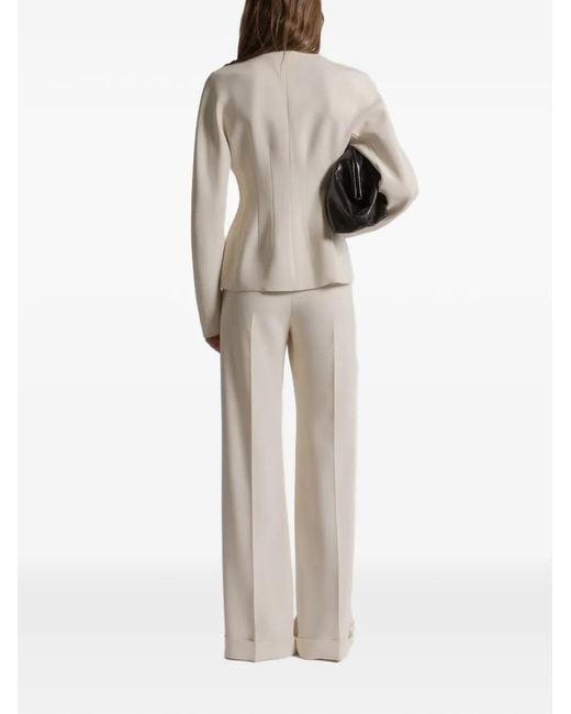 Alberta Ferretti Natural Zip-Fastening Caddy Jacket