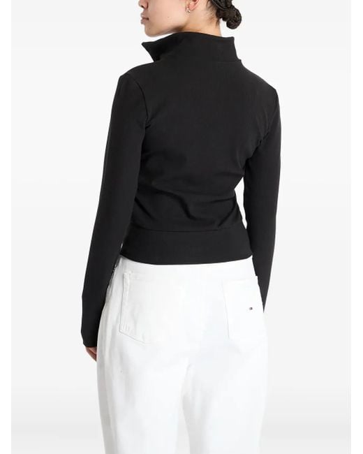 Adidas Essentials Geribbeld Trainingsjack Met Rits in het Black