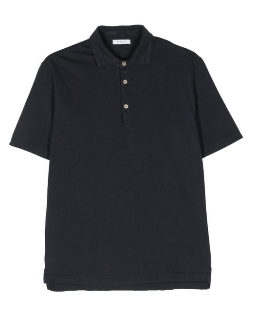 Boglioli Black Cotton Polo Shirt for men