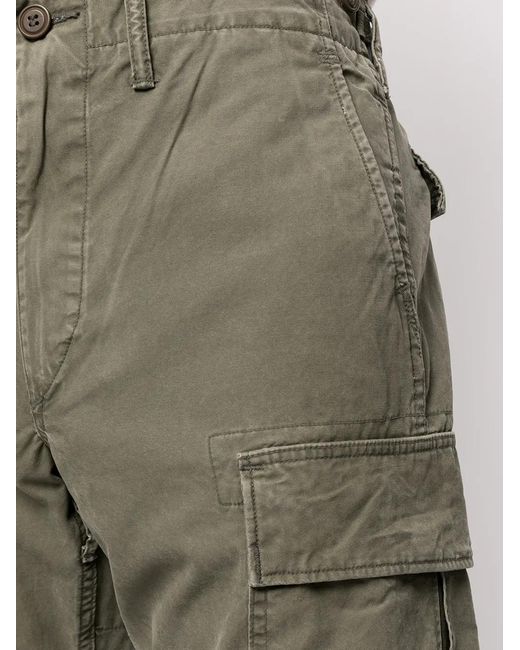 RRL Green Slim-Cut Cargo Trousers for men