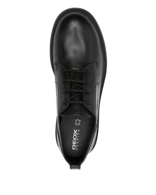 Geox Black 40Mm Spherica Ec7 Derby Shoes