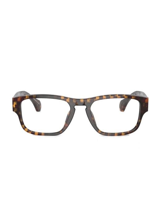 Alain Mikli Brown Rectangle-Frame Glasses for men