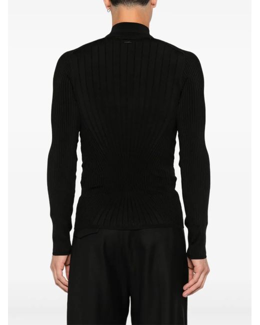 Maglione A Collo Alto di Mugler in Black da Uomo