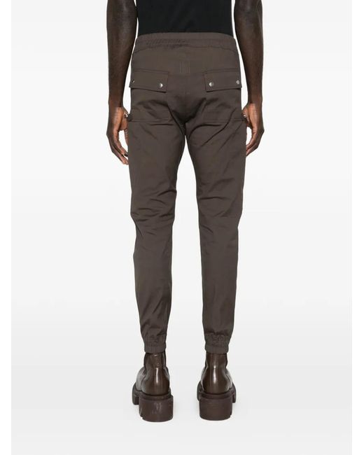 Rick Owens Gray Bauhaus Zip Cargo Pants for men