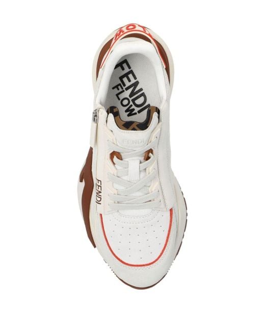 Sneakers Flow di Fendi in White