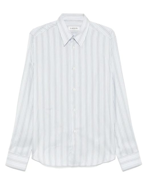 Lanvin White Striped Shirt for men