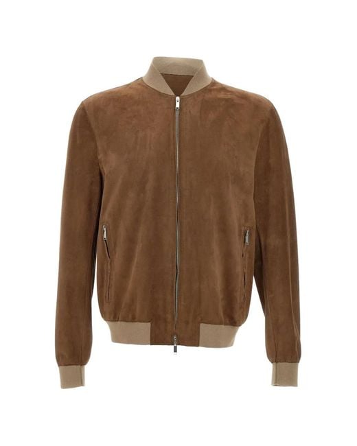 CONCEPT LEATHER Brown Marc37 Lecce Leather Jacket for men