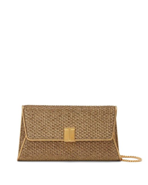 Tom Ford Natural Nobile Metallic Clutch
