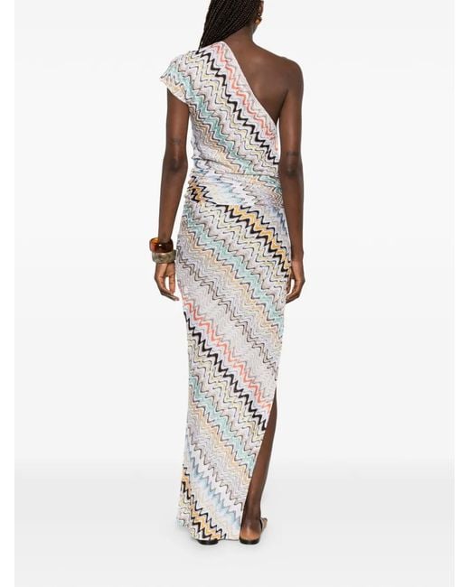 Missoni White Sleeveless Maxi Dress