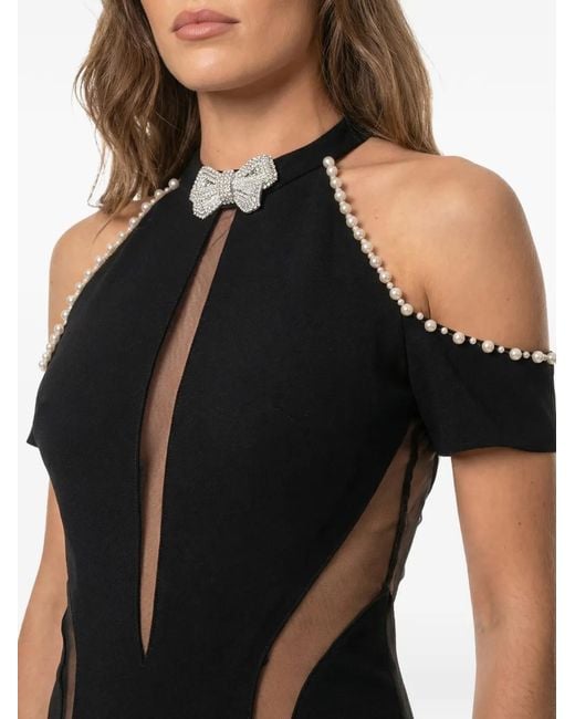 Gatti Nolli by Marwan Black Mermaid Gown Dress