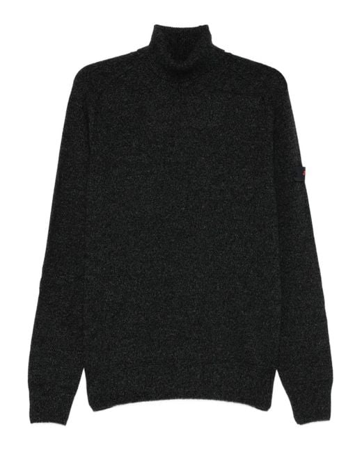 Peuterey Black Roll-Neck Sweater for men