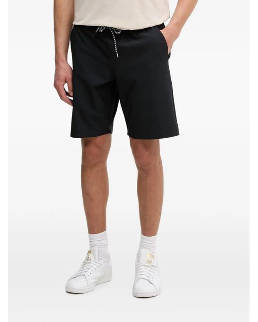 Oakley Black Transport Hybrid Drawstring Ripstop Shorts for men