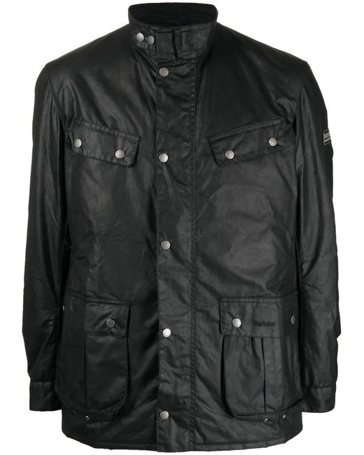 Barbour Black Tourer Duke Wax Jacket for men
