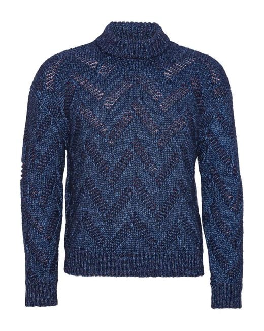 Henrik Vibskov Blue Turtleneck Sweater for men