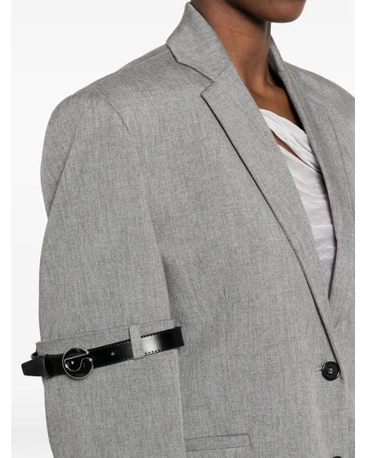 Coperni Gray Button-Down Blazer