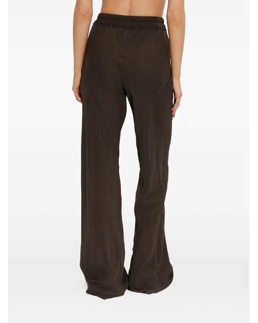 Rick Owens Brown Drawstring Trousers