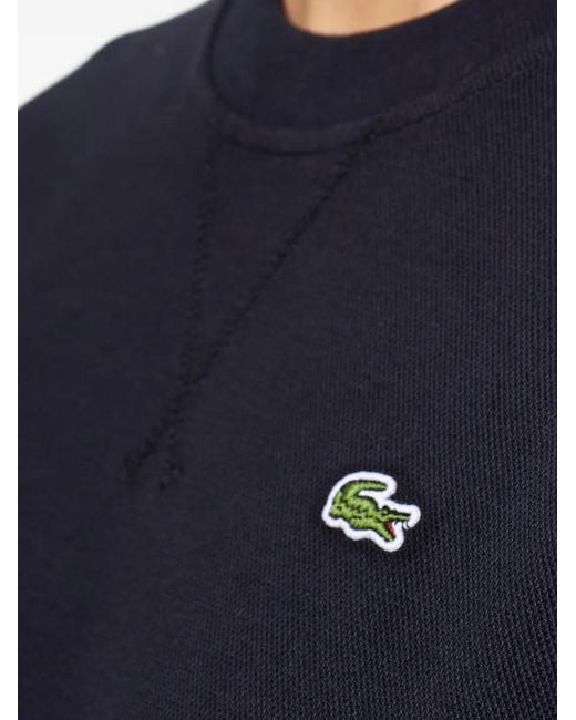 Lacoste Blue Logo Crew-Neck Sweatshirt