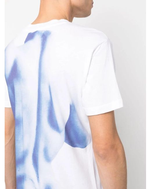 Viktor & Rolf White Logo-Patch Cotton-Blend T-Shirt for men