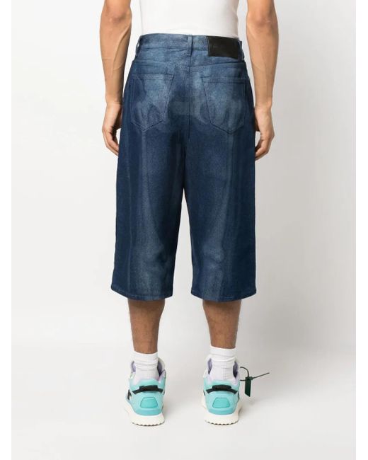 メンズ Off-White c/o Virgil Abloh Body Scan デニムショーツ Blue