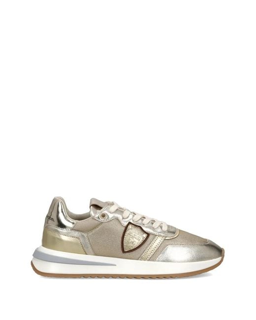 Philippe Model White Tropez 2.1 Shield-Patch Low-Top Sneakers