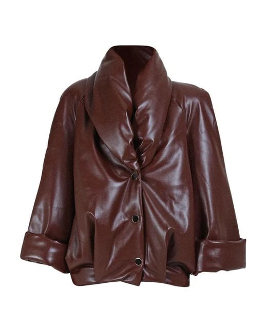 ROWEN ROSE Brown Button-Fastening Jacket