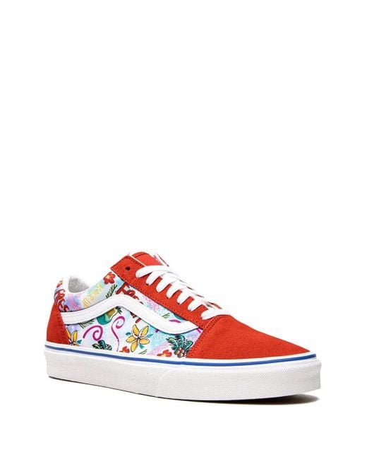 Vans Red Old Skool Low Sneakers