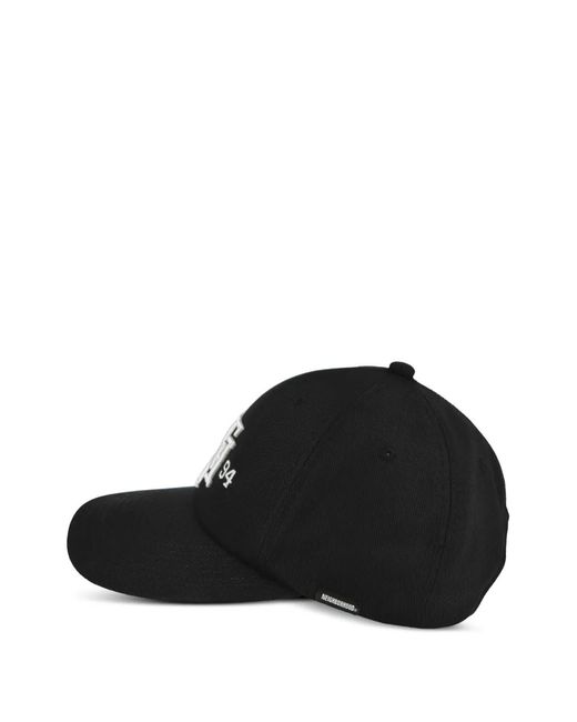 Neighborhood Black Lettering-Embroidered Baseball Cap for men
