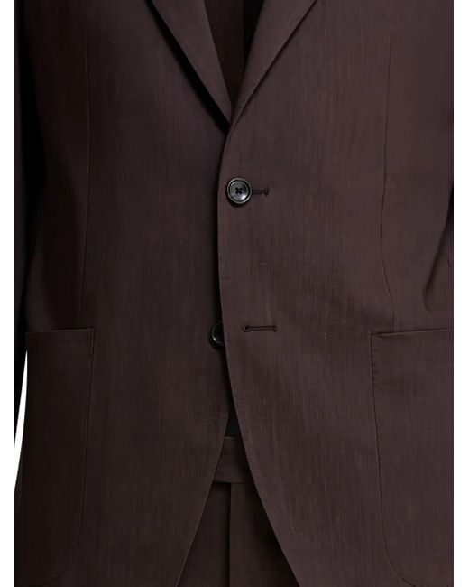 Tagliatore Black Patch-Pocket Single-Breasted Suit for men
