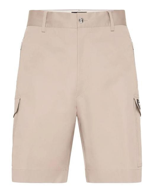 Bermudas Cargo Philipp Plein de hombre de color Natural