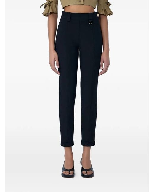 Chloé Blue High-Rise Trousers