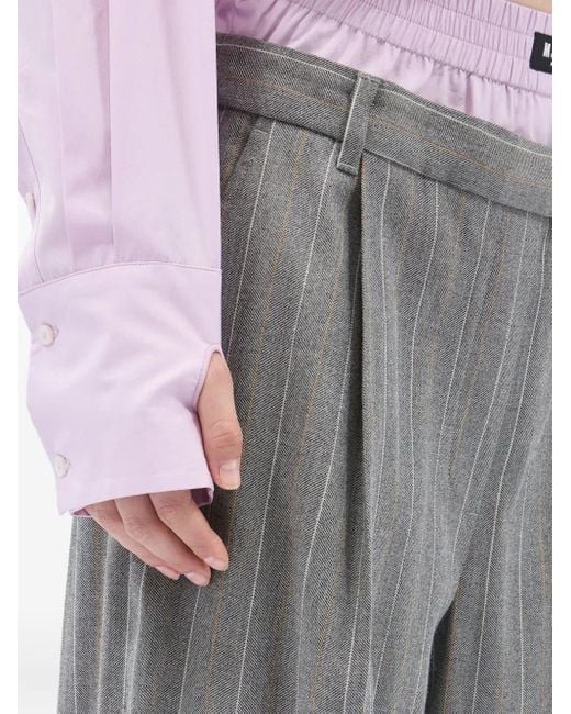 MSGM Cropped Blouse in het Pink