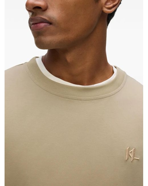 Karl Lagerfeld White Cotton T-Shirt for men