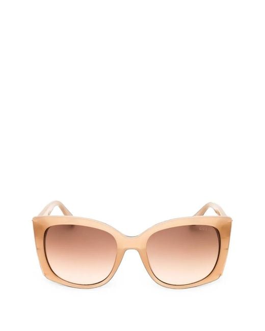 GUESS EYEWEAR Pink Oversized Square-Frame Sunglasses