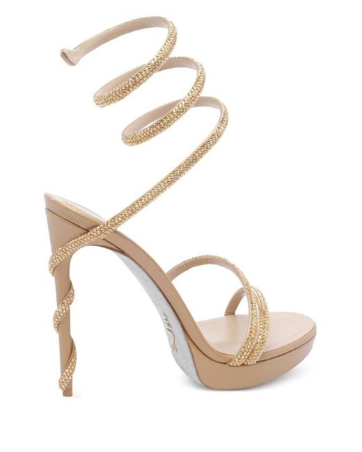 Rene Caovilla Metallic 105Mm Margot Sandals