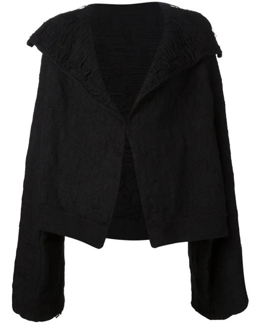 Yohji Yamamoto Black Oversized Wool Jacket
