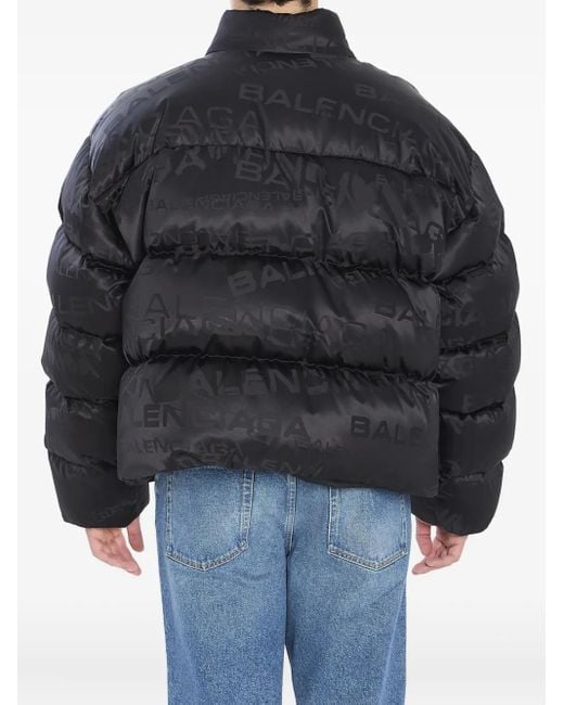 Balenciaga Black Bb Garde-Robe Puffer Jacket for men