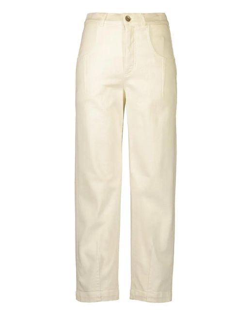 Eleventy Natural Side-Pocket Stretch Pants