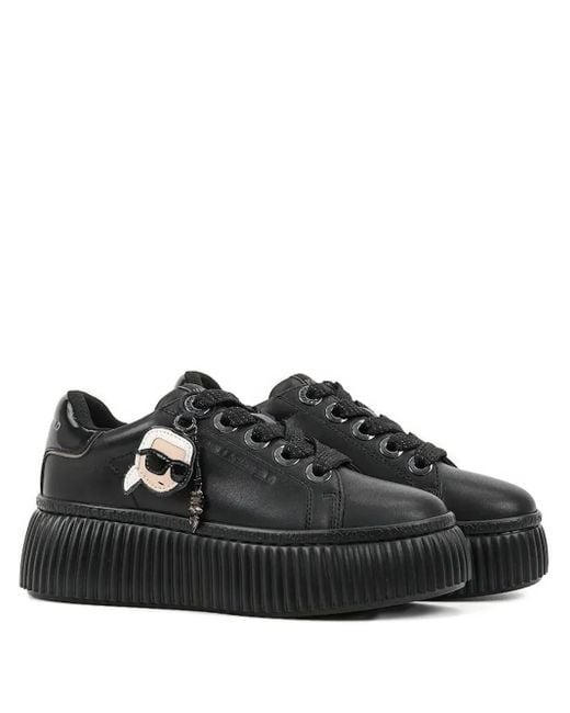 Karl Lagerfeld Black Ikon Nft Kreeper Sneakers