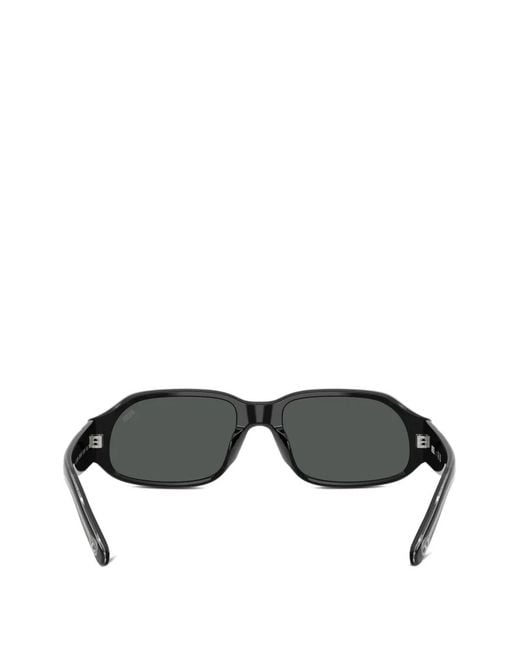 DIESEL Black Lunettes De Soleil À Monture Rectangulaire