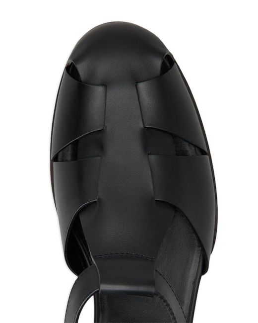 Tod's Black Strap-detail Leather Sandals for men