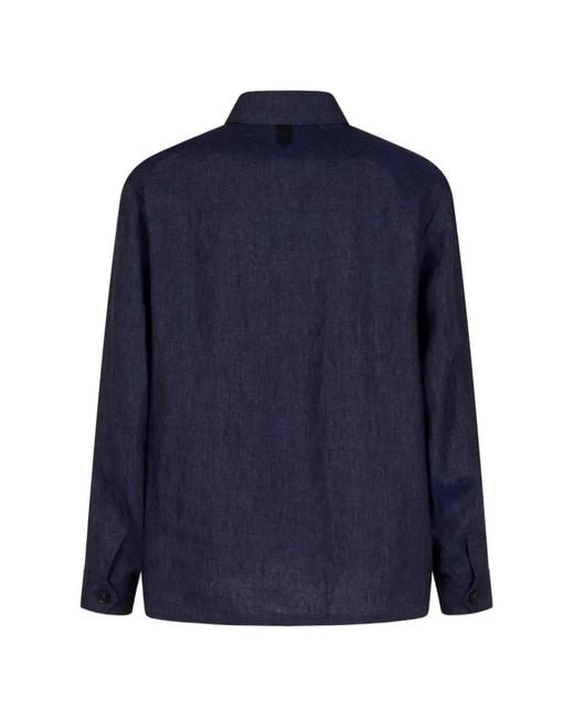 Canali Blue Veste À Poche À Rabat for men