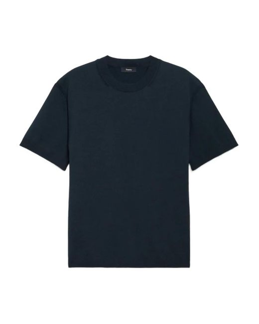 Theory Blue Crew-Neck T-Shirt for men