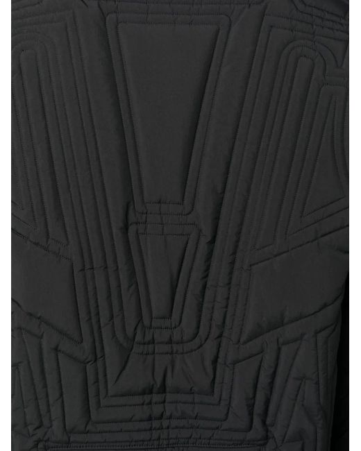 Y-3 Black Quilted Bomber Jacket for men