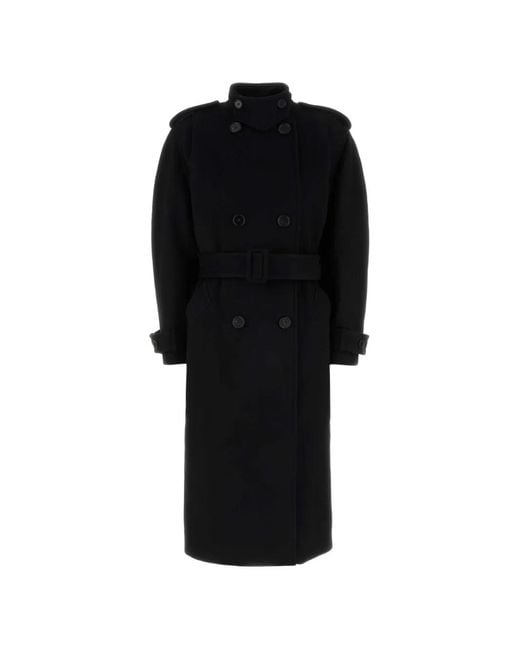 Chloé Black Belted Double-Breasted Coat
