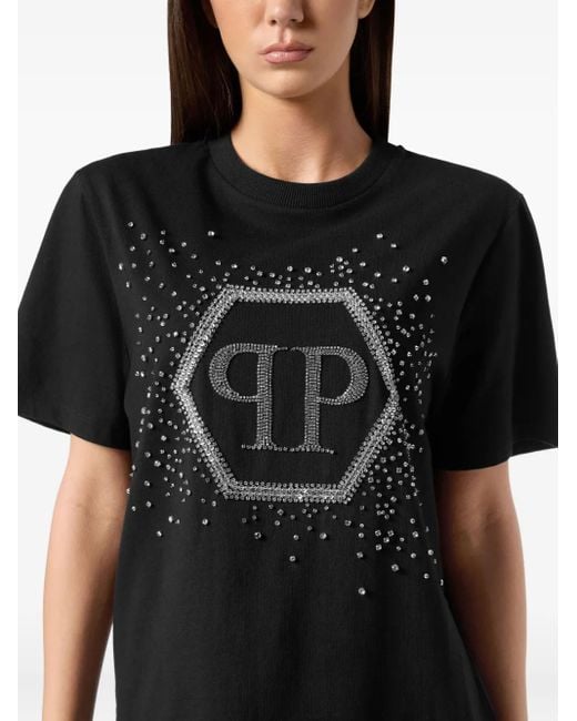 Philipp Plein Hexagon Tシャツ Black