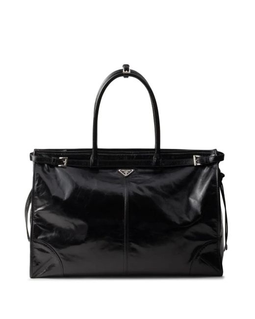 Borsa Tote Con Logo di Prada in Black da Uomo