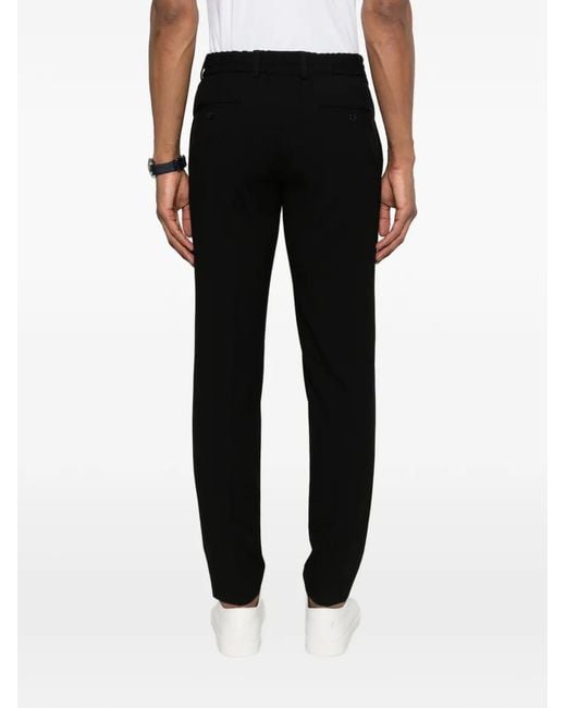 Karl Lagerfeld Black Drawstring-Fastening Trousers for men