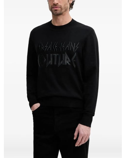 メンズ Versace Jeans Couture ロゴ セーター Black