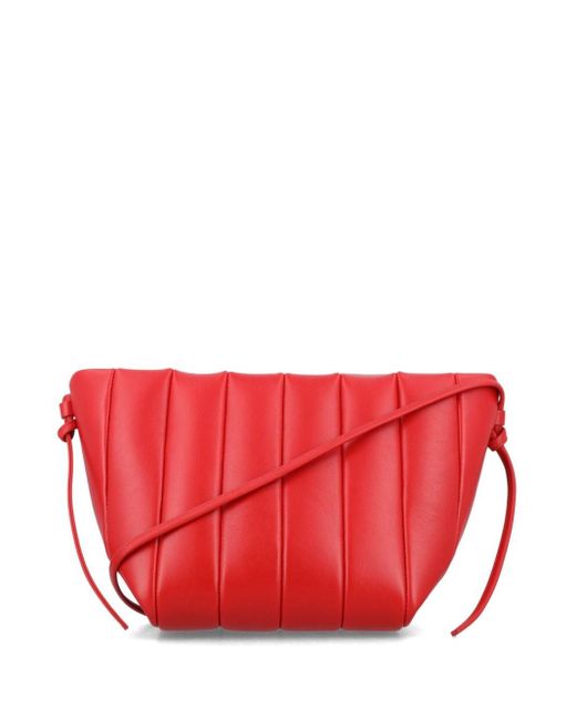 Maeden Red Boulevard Leather Shoulder Bag