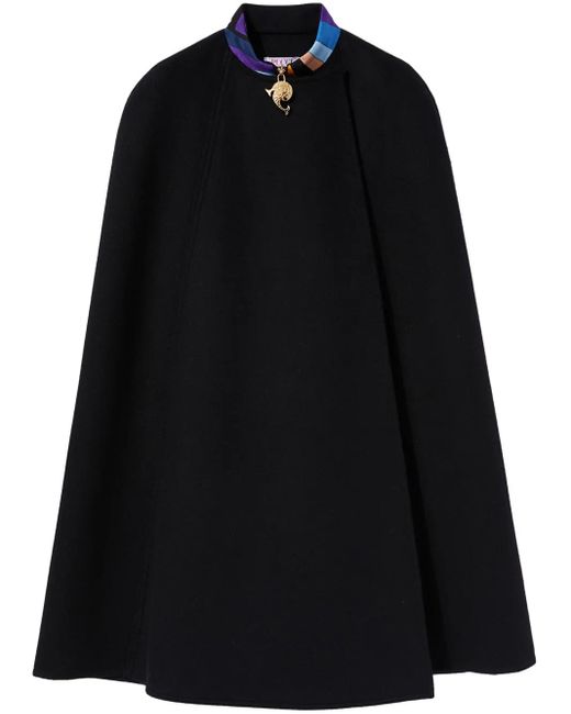 Emilio Pucci Iride-Prints Cape in het Black